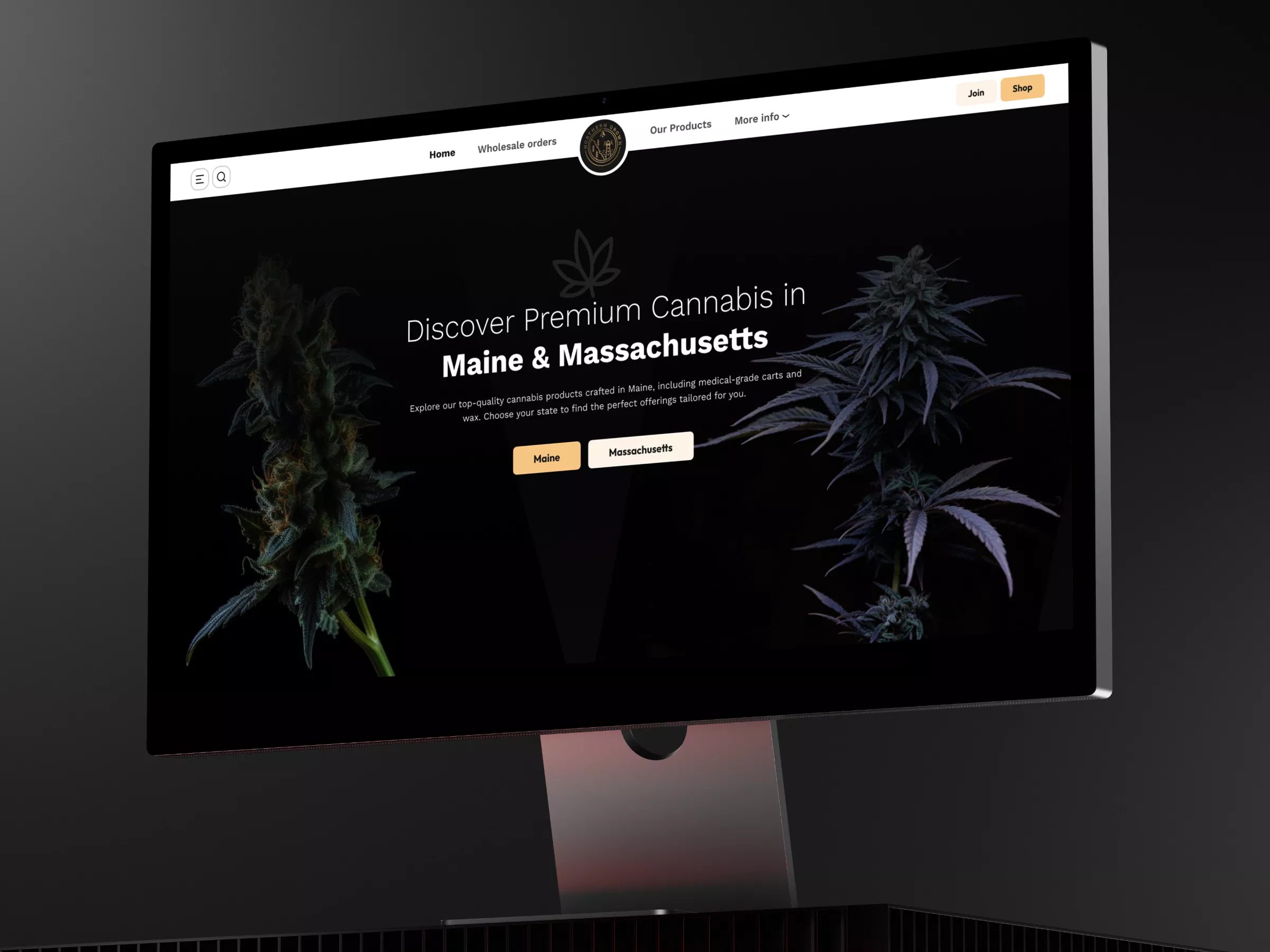 NORTHERN GROWN – CANNABIS BRAND WEBSITE DESIGN