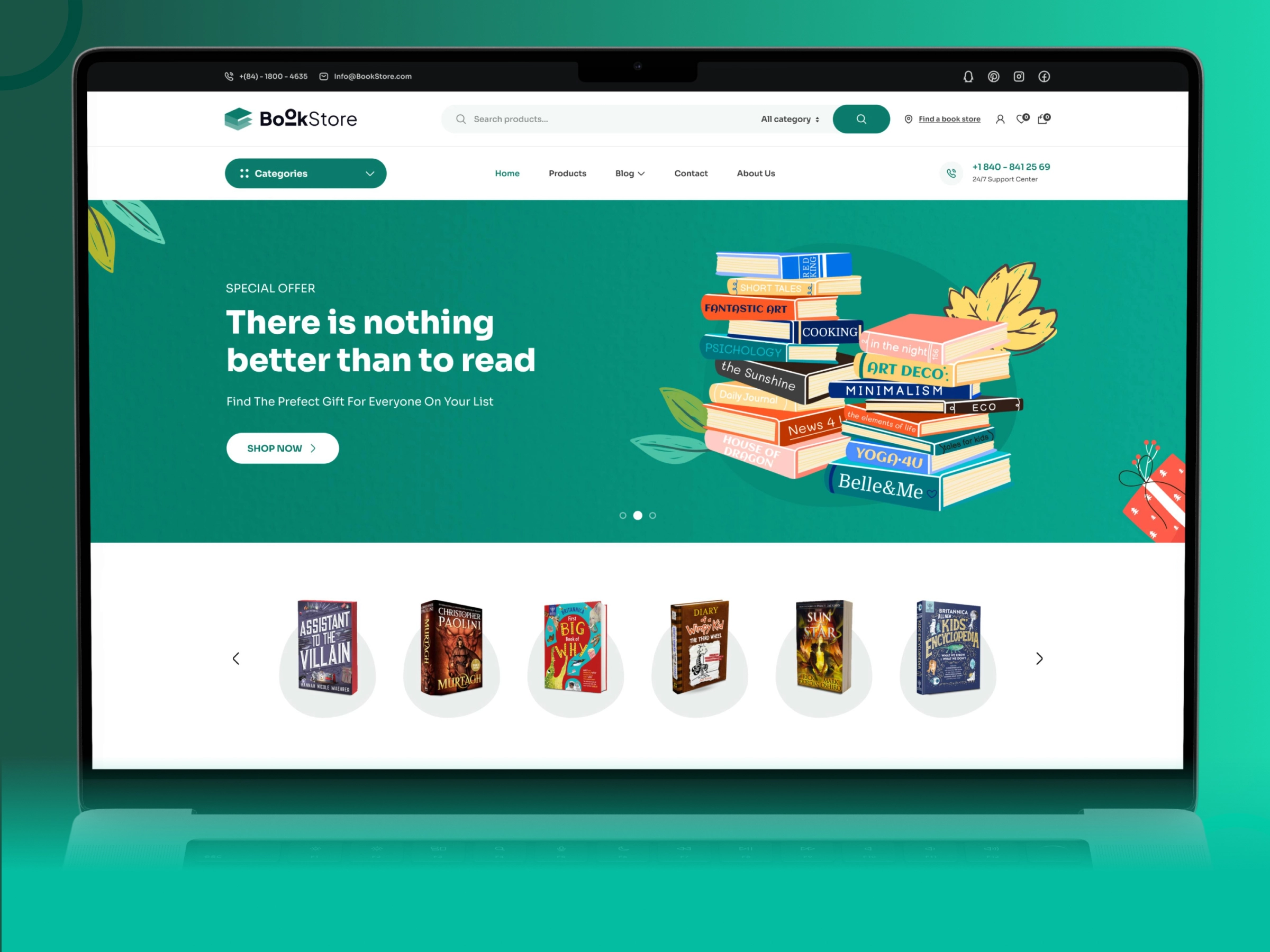 Online Bookstore – eCommerce Website Design