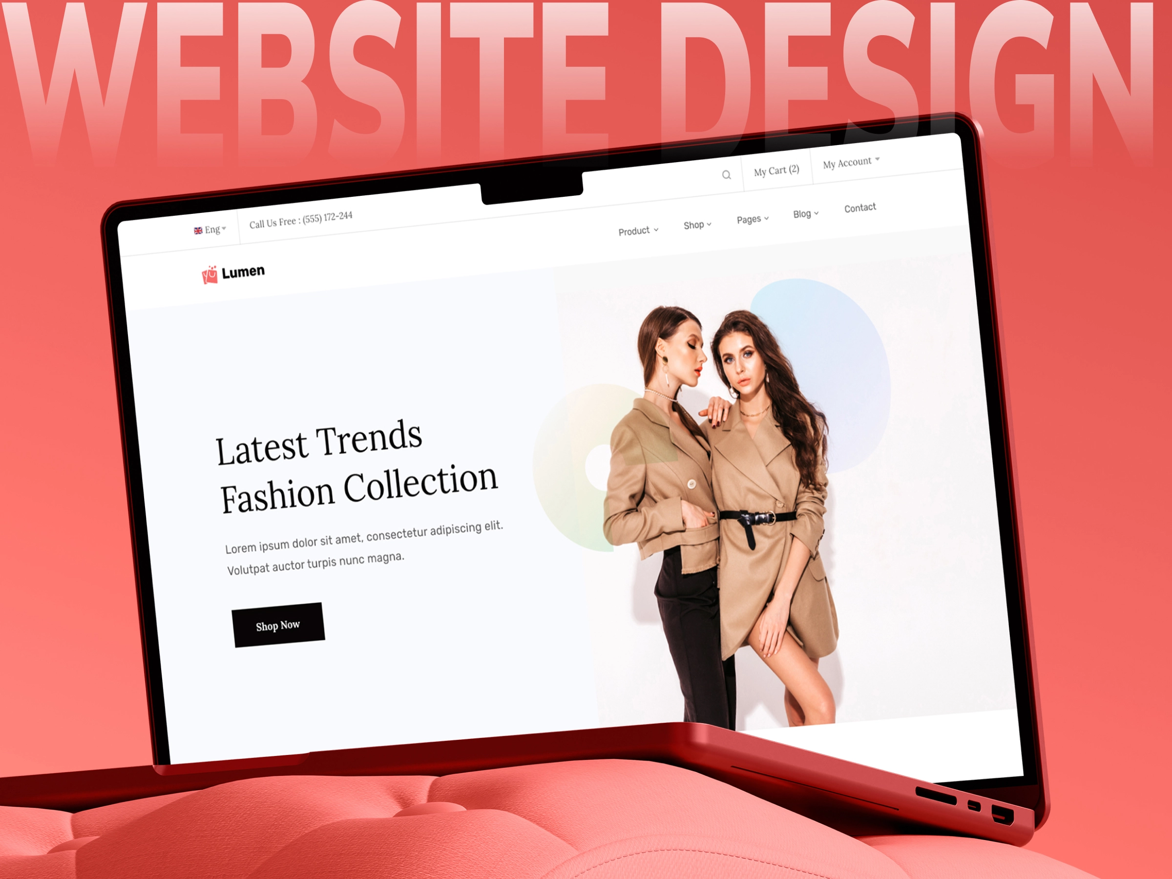 Lumen – Fashion E-commerce Website UI/UX Design