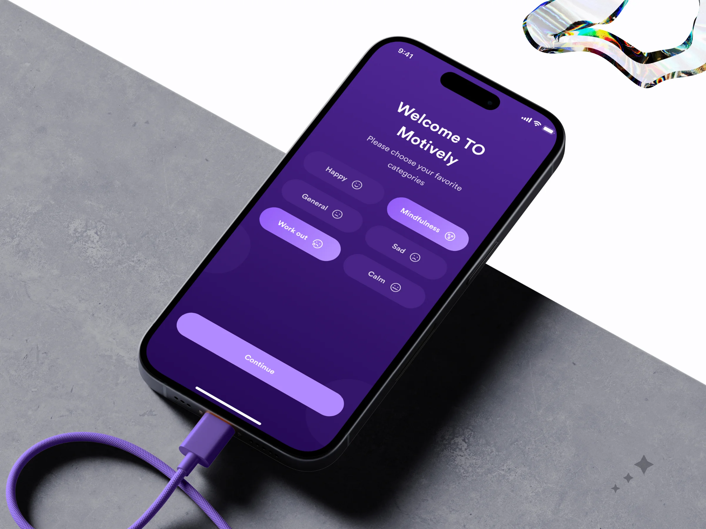 Motively – Inspirational Quotes App UI/UX Design