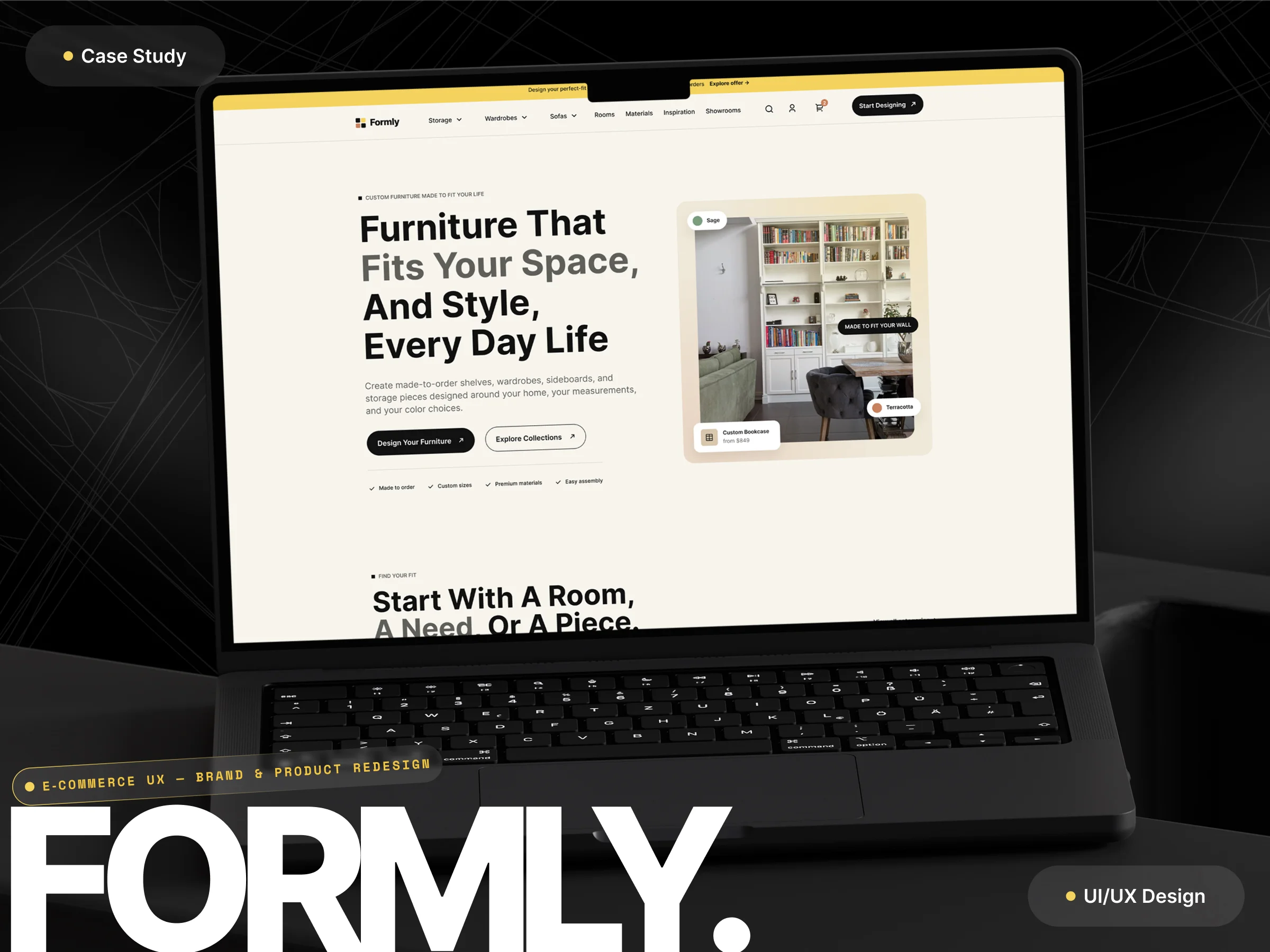 Formly – Custom Furniture UX & Interactive eCommerce Design