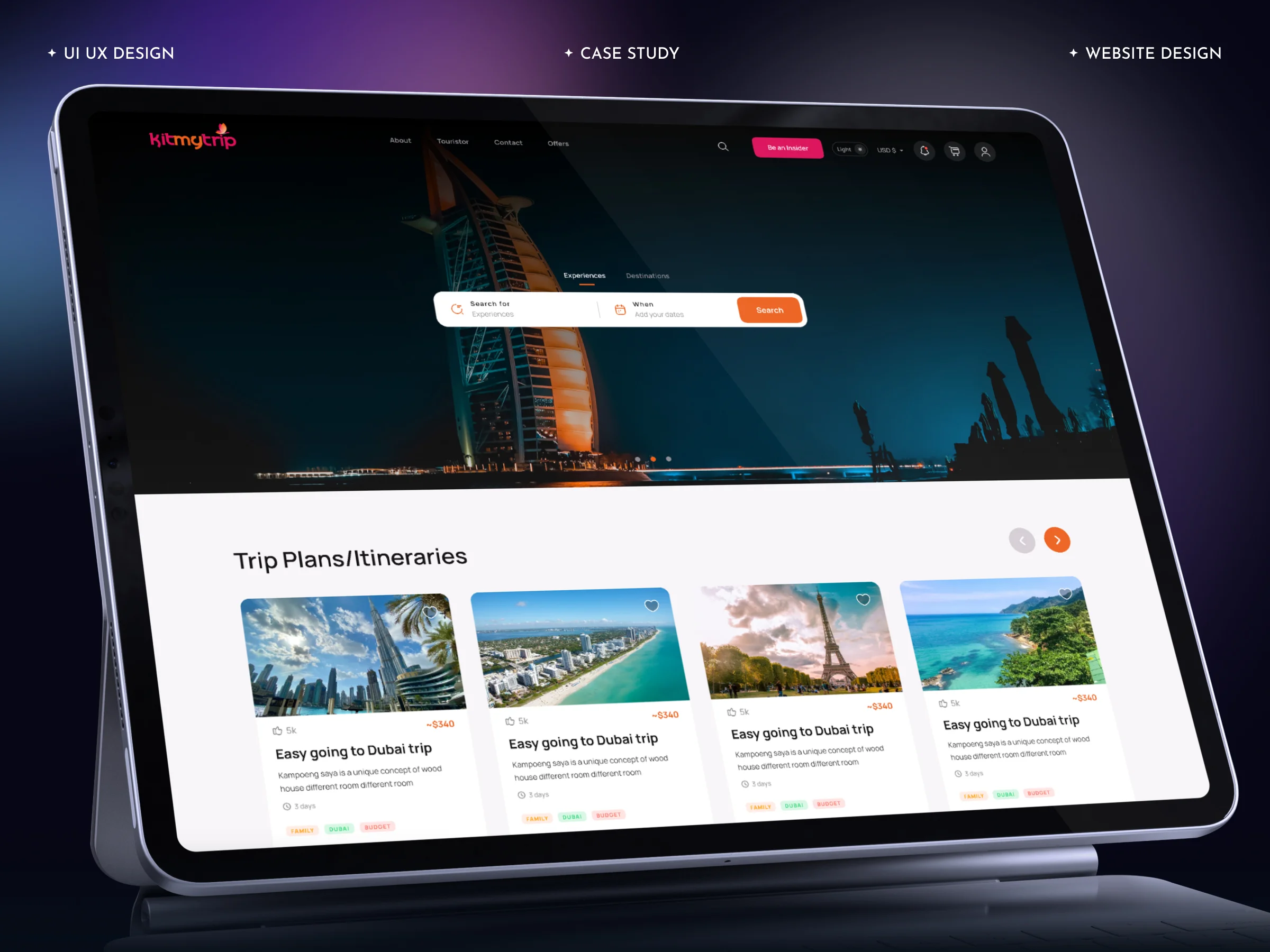 Kitmytrip – Travel Planning & Booking Website