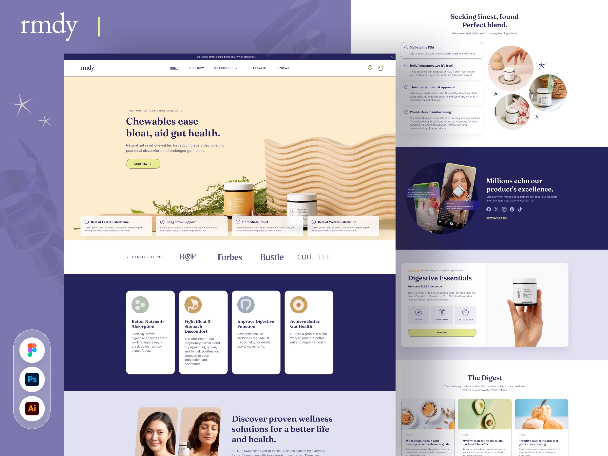 RMDY – Wellness & Health E-commerce Website